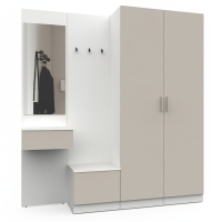 Набор мебели для прихожей "Марсель-110" МР 01-110 В2160 Ш2000 Г420 (ЛДСП Кашемир) Набор мебели для прихожей "Марсель-110" МР 01-110 В2160 Ш2000 Г420 (ЛДСП Кашемир)